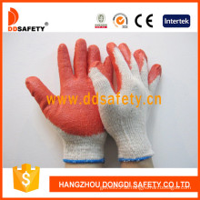 13 Gague 2 Wire Economic Beige T / C Shell Red Latex Glatte Fertig Handschuhe (DKL313)